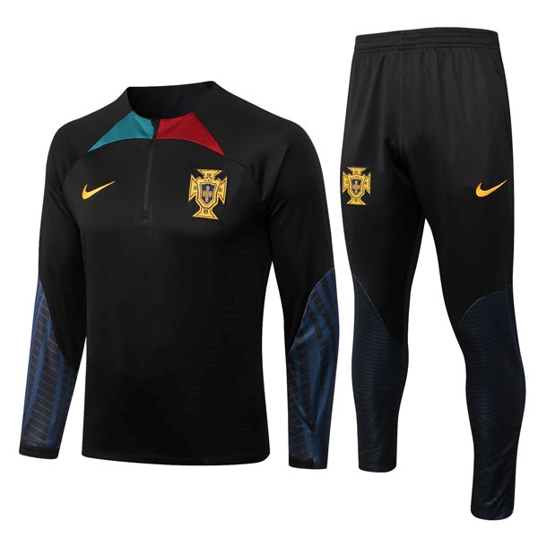 Trainings-Sweatshirt Portugal 2023 Schwarz